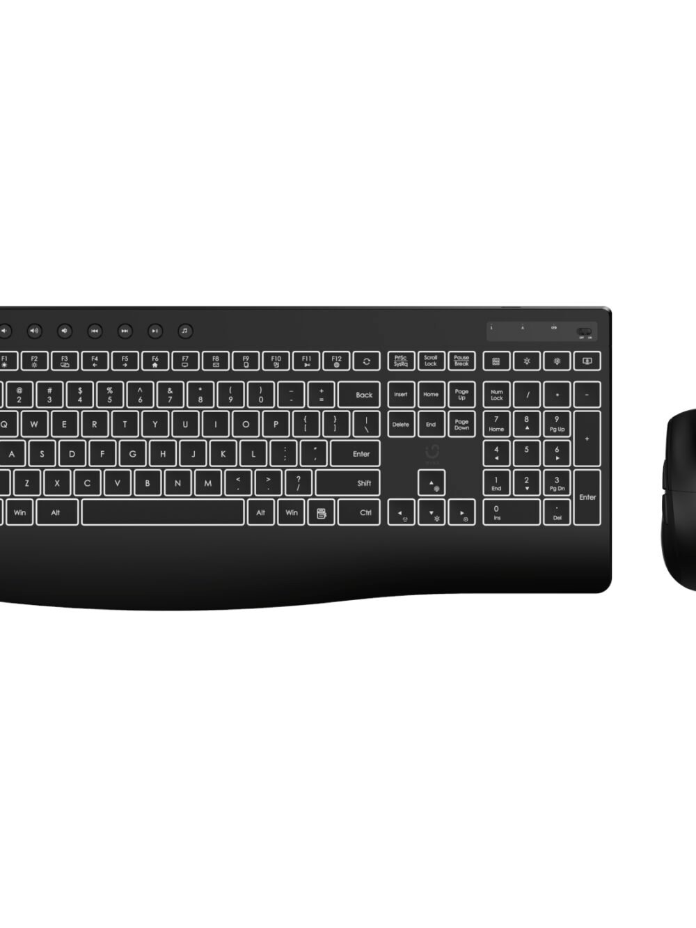 WINX DO Business Backlit Wireless Keyboard and Mouse Combo