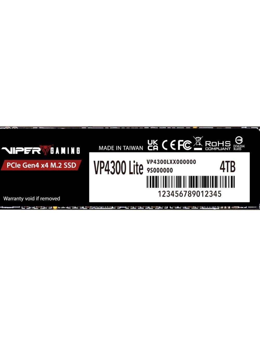 Patriot VP4300 Lite 4TB M.2 PCIe Gen 4 x4 NVMe SSD