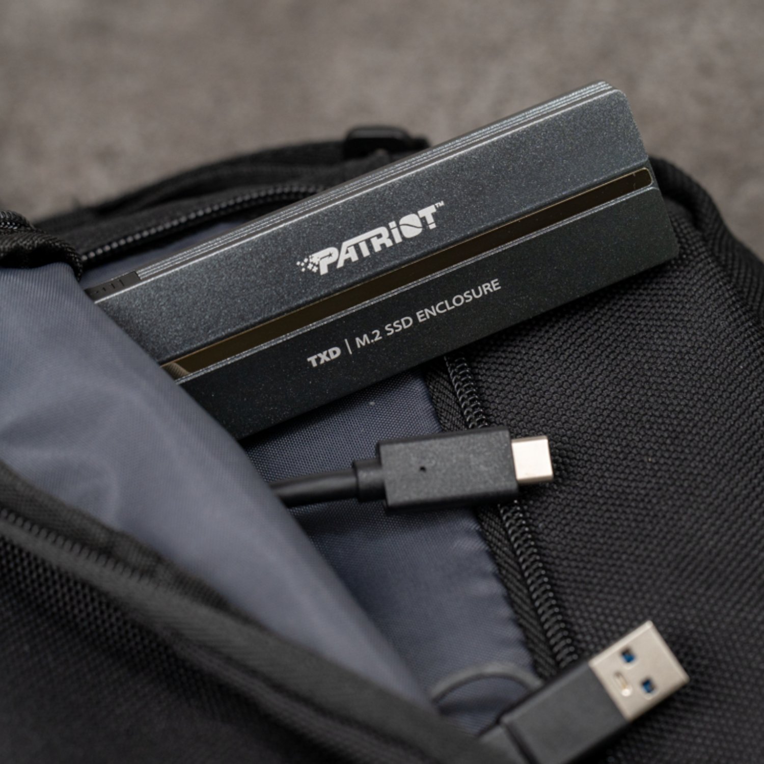 Patriot TXD PCIe M.2 2280 USB 3.2 Gen2 SSD Enclosure - Grey - Image 4