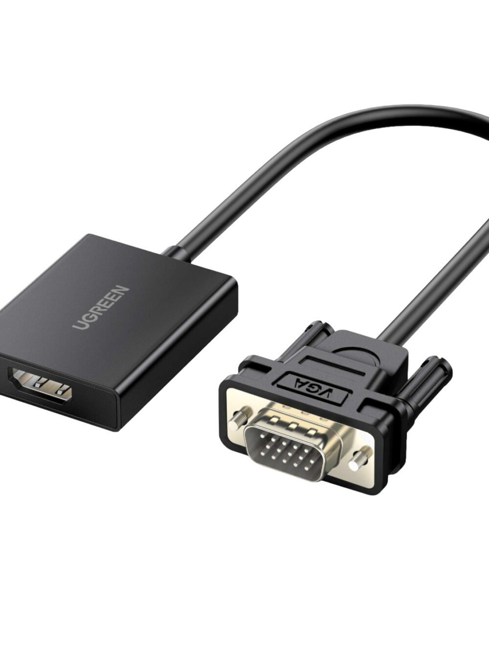 UGREEN VGA to HDMI Converter | Male to Female | 1080P Full HD – Black