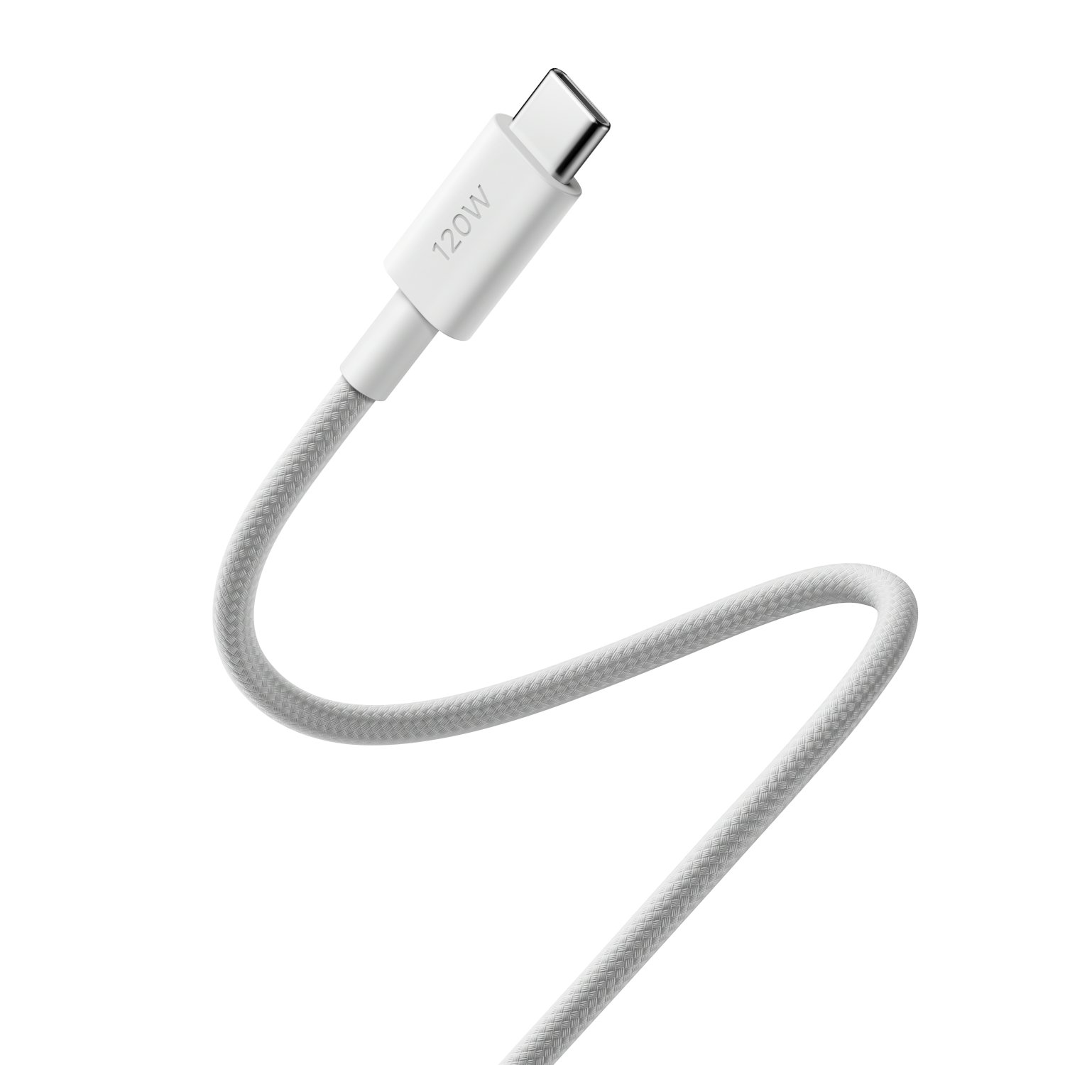 Xiaomi 6A Braided USB Type-C to USB Type-C Cable (1m) - White - Image 3