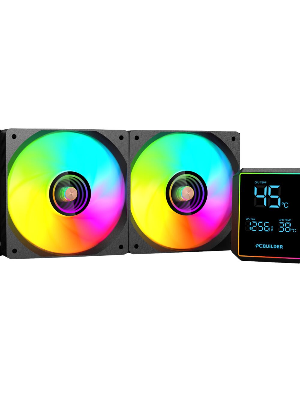 PCBuilder BLIZZARD FROST 240mm AIO ARGB Liquid CPU Cooler - Black