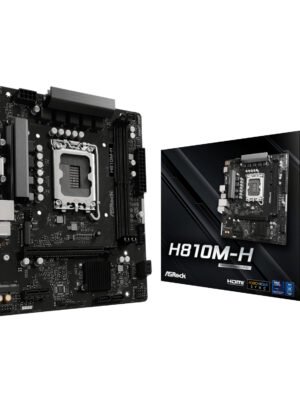 ASRock H810M-H Intel LGA1851 Micro ATX Motherboard - Black