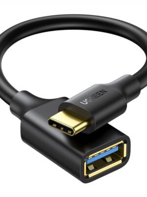 UGREEN Type-C to USB-A Adapter (Male to Female, 15cm)– Black