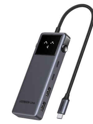 UGREEN 6-in-1 Type-C Hub with 4K HDMI, 100W PD and 10Gbps USB Ports – Grey