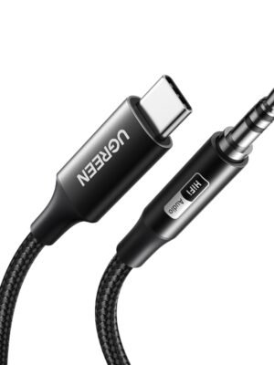 UGREEN USB Type-C to 3.5mm AUX Audio Cable 1M - Black