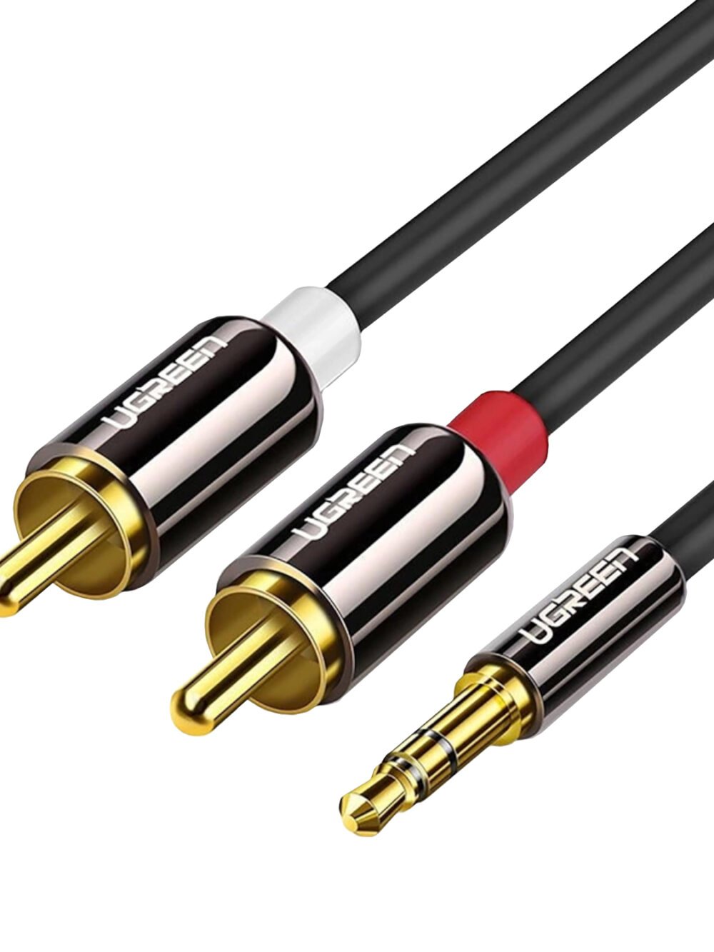 UGREEN AV116 RCA to AUX 3.5mm Audio Cable 1M - Black