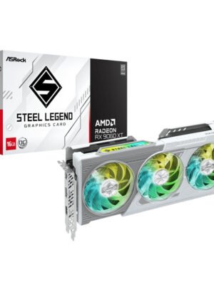 ASRock Radeon RX9060 XT Steel Legend 16G Graphics Card