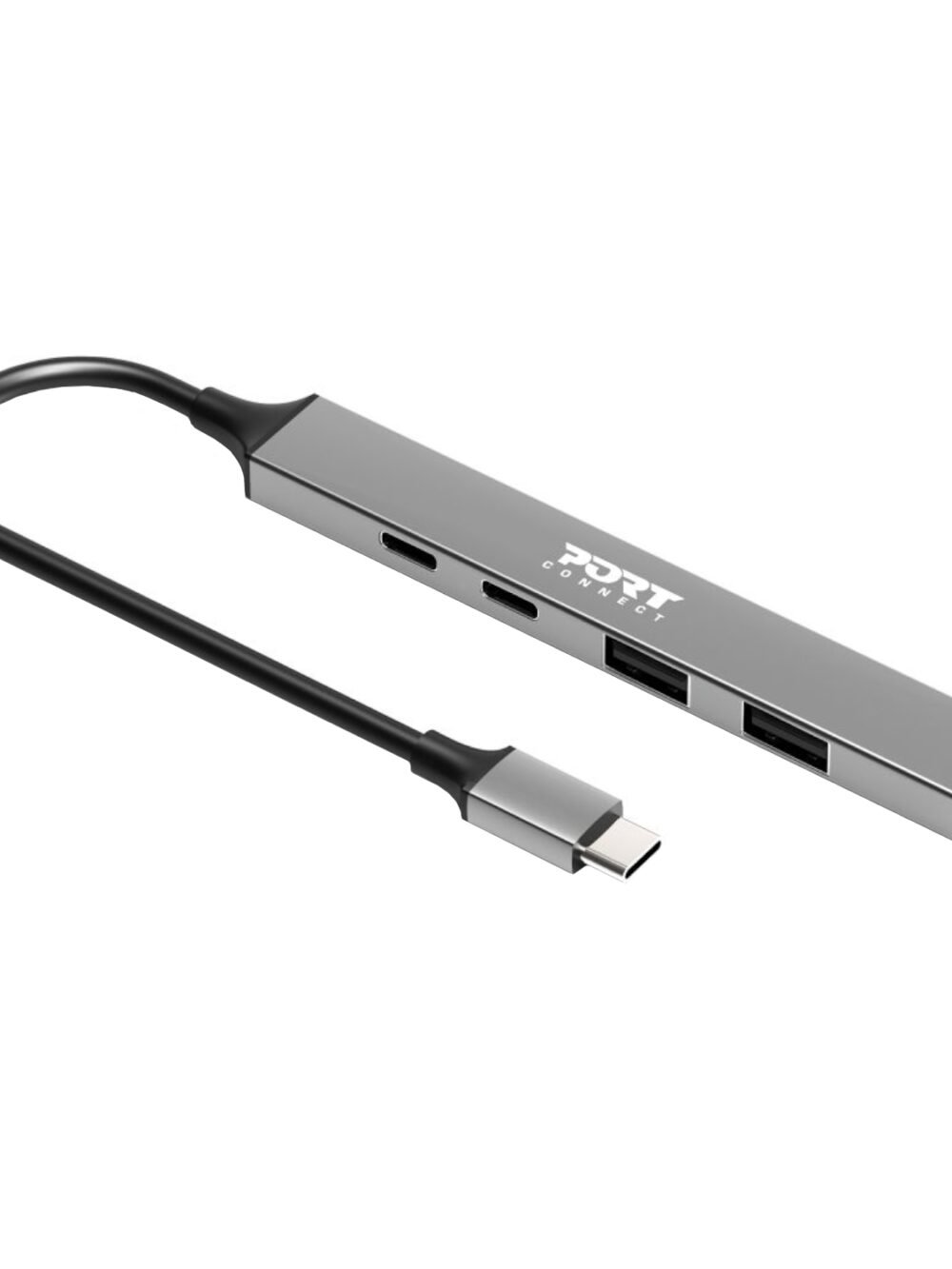 Port USB Type-C Hub 4 x USB + 1 x Charging Port
