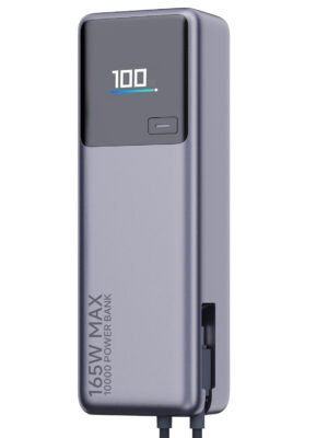 Xiaomi 165W Power Bank 10000mAh (Integrated Cable)-Silver