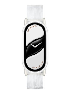 Xiaomi Smart Band 10 Magnetic Kona Leather Strap - Glacier White