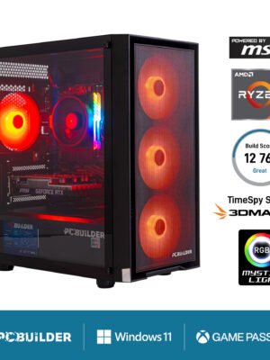 PCBuilder Ryzen 5 8400F RECON Windows 11 Gaming PC