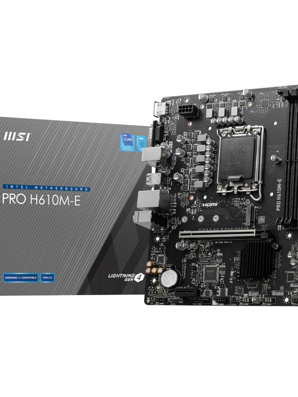 MSI PRO H610M-E Intel LGA1700 DDR5 M-ATX Motherboard