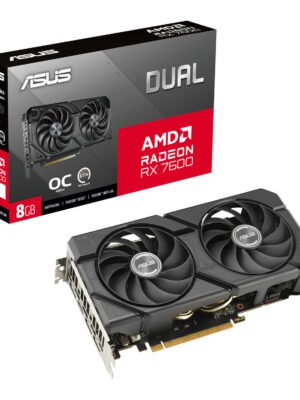 ASUS Dual Radeon RX 7600 EVO OC Edition 8GB GDDR6 Graphics Card