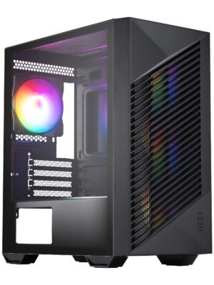 MSI PRO FORGE M050A Micro-ATX Gaming Chassis - Black