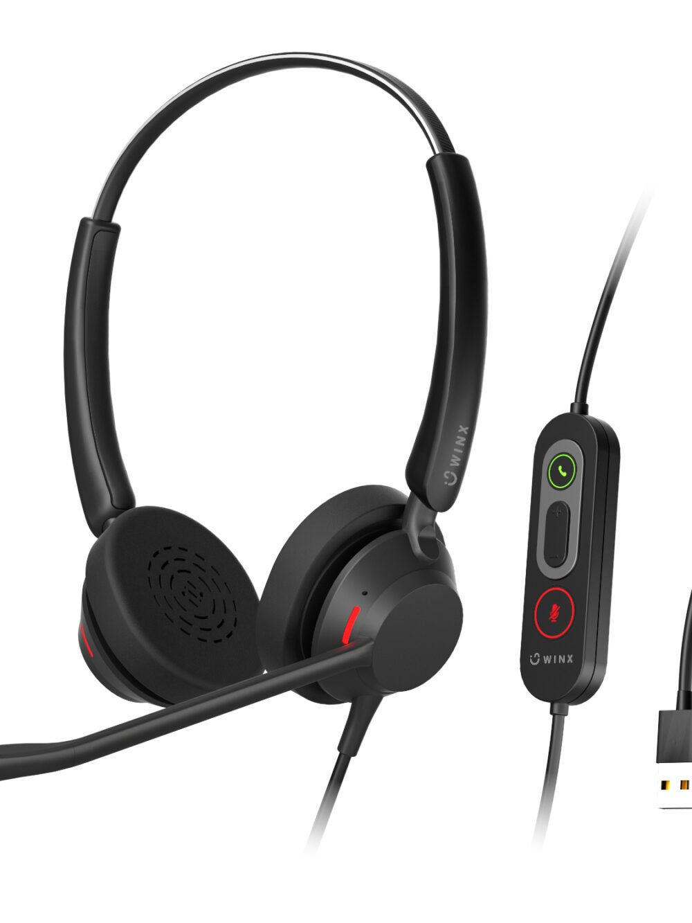 WINX CALL Pro 2 AI Noise Cancelling Mic Headset