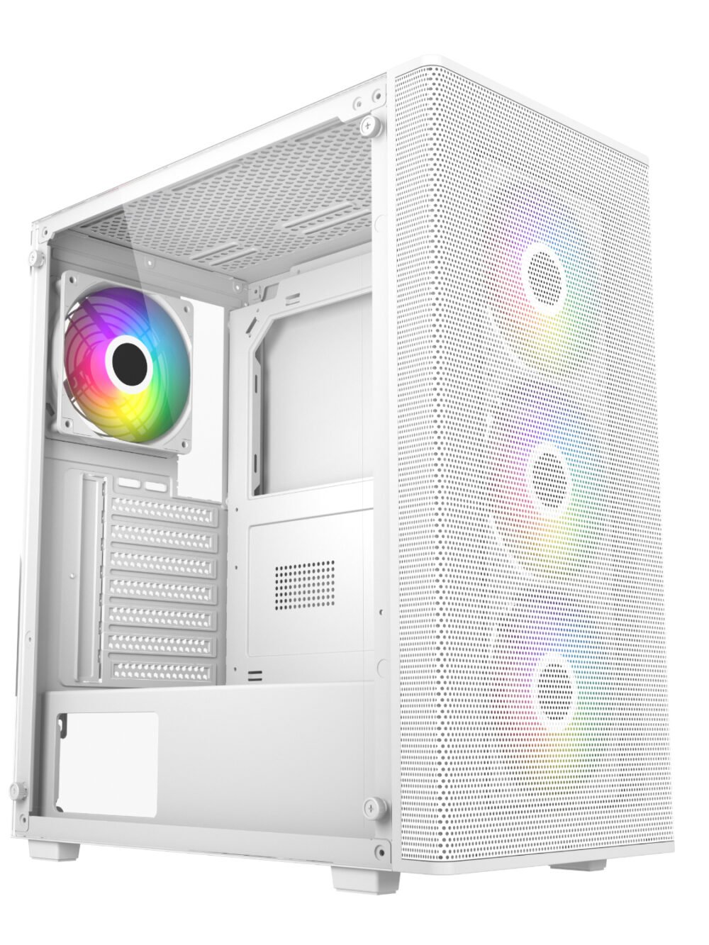 FSP M220 ATX Mid Tower Gaming Chassis - White