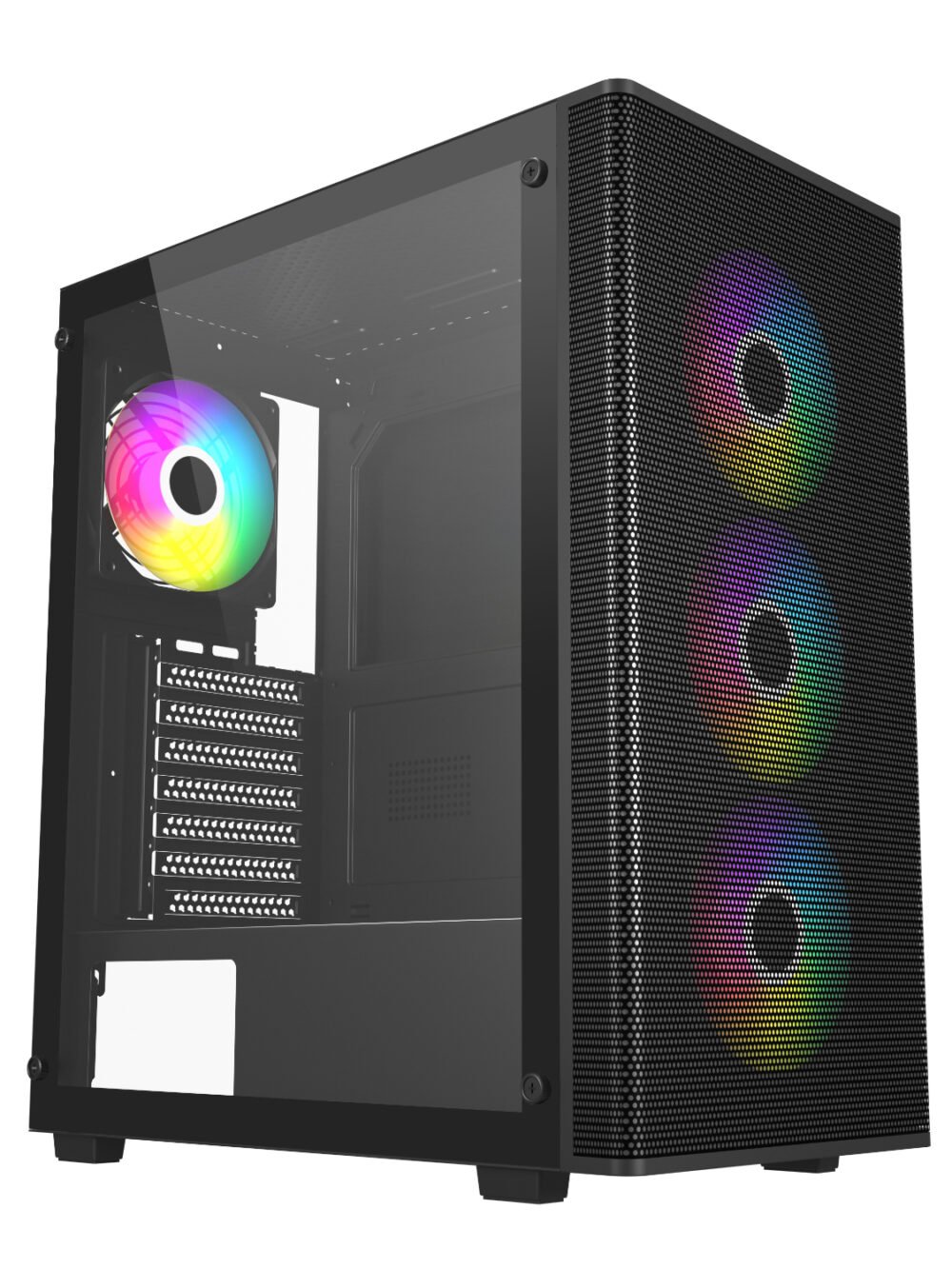 FSP M220 ATX Mid Tower Gaming Chassis - Black