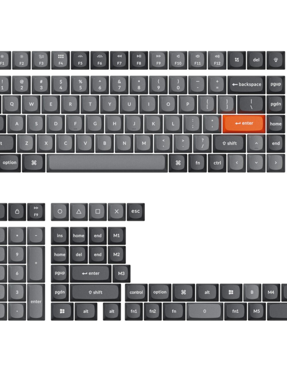 Keychron Double-Shot PBT OSA Keycap Set - Grey