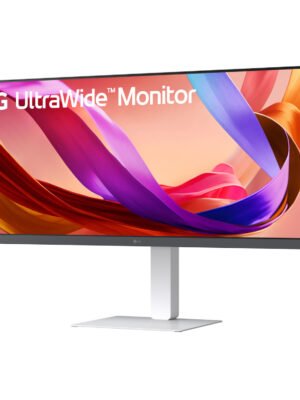 LG UltraWide 34" FHD IPS White Monitor 100Hz USB-C incl Speaker