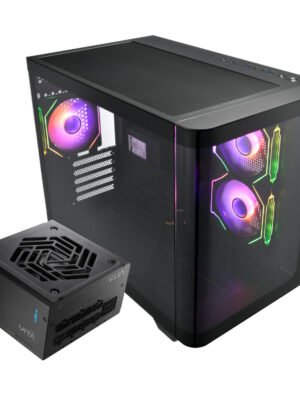 FSP S380 M-ATX ARGB Gaming Chassis and VITA GM 750W Power Supply Bundle