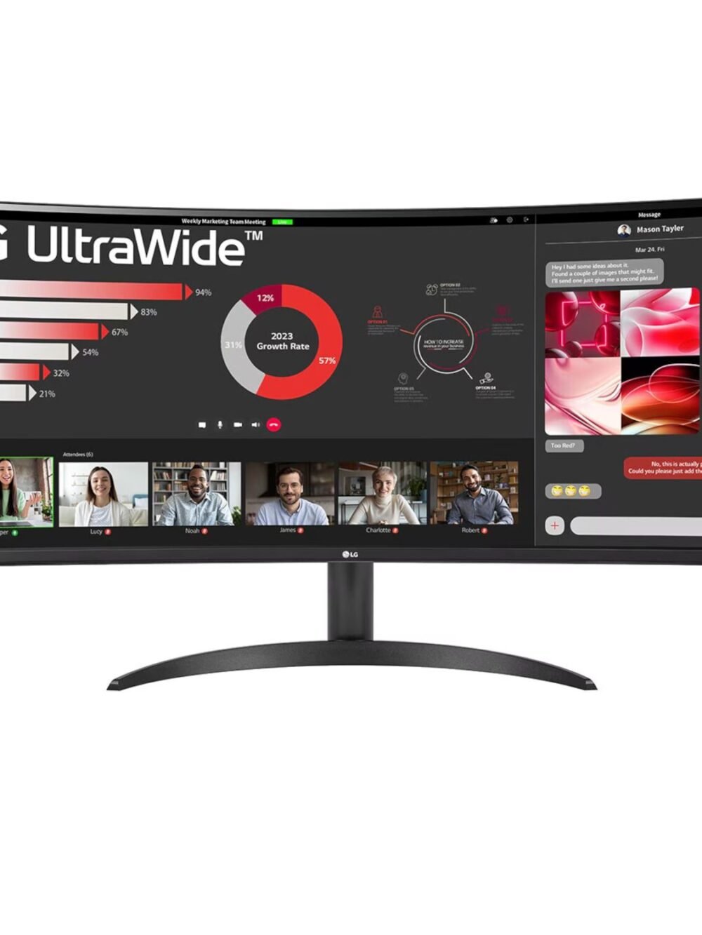 LG UltraWide 34" QHD VA Curved Monitor 100Hz