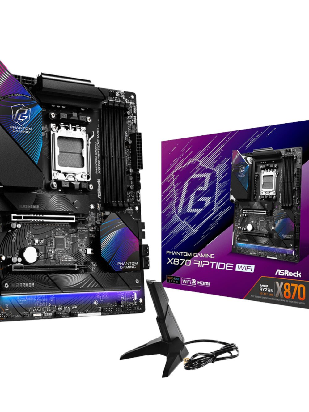 ASRock X870 Riptide AM5 Wi-Fi Phantom Gaming Motherboard