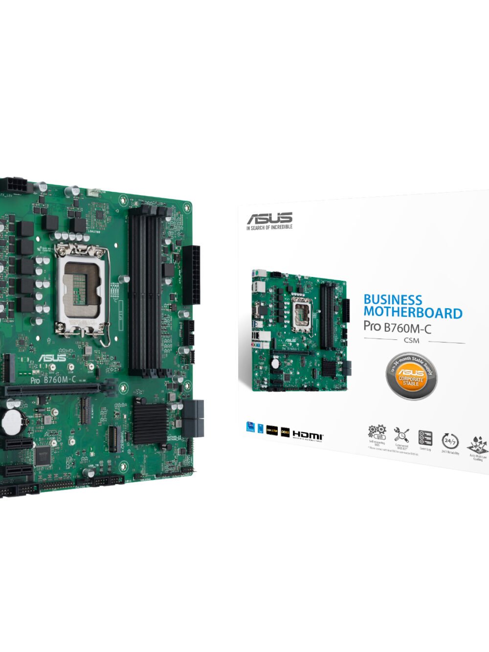 ASUS PRO B760M C CSM LGA 1700 M-ATX Motherboard