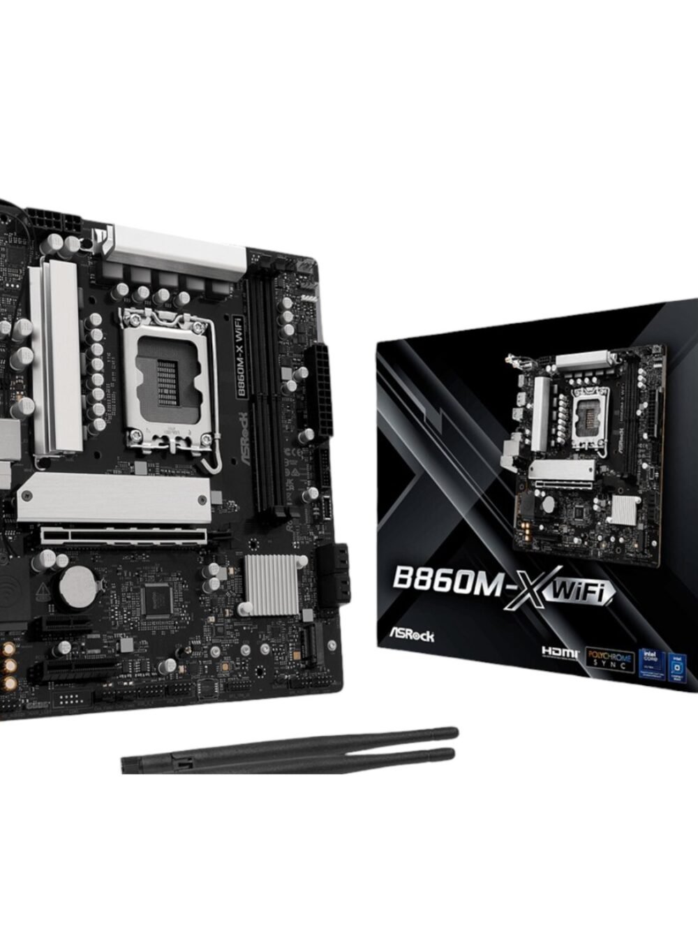 ASRock B860M-X Micro ATX DDR5 Motherboard (PCIe 5 and Wi-Fi 6E)