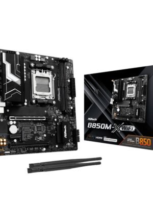 ASRock B850M-X WiFi AM5 Micro ATX Motherboard (DDR5, PCIe 5.0, Wi-Fi 6E)