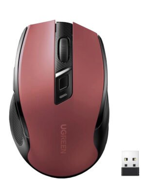 UGREEN MU006 2.4GHz Wireless Optical Mouse - Red