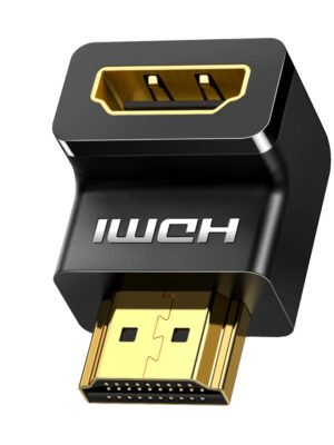 UGREEN HD112 HDMI 4K Male to Female Down-angled Connector - Black