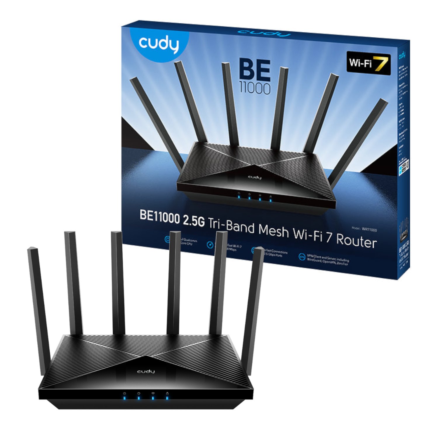 Cudy BE11000 Wi-Fi7 Gigabit Mesh Router - Image 4