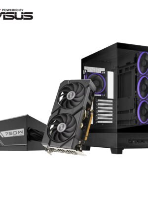 Asus UWM 2 Gaming Chassis/Graphics Card/Power Supply Combo (A31 PLUS | RX 7600 | PRIME 750W)