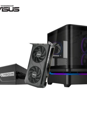 Asus UWM 1 Gaming Chassis/Graphics Card/Power Supply Combo (AP202 ARGB | RTX 5050 | PRIME 750W)