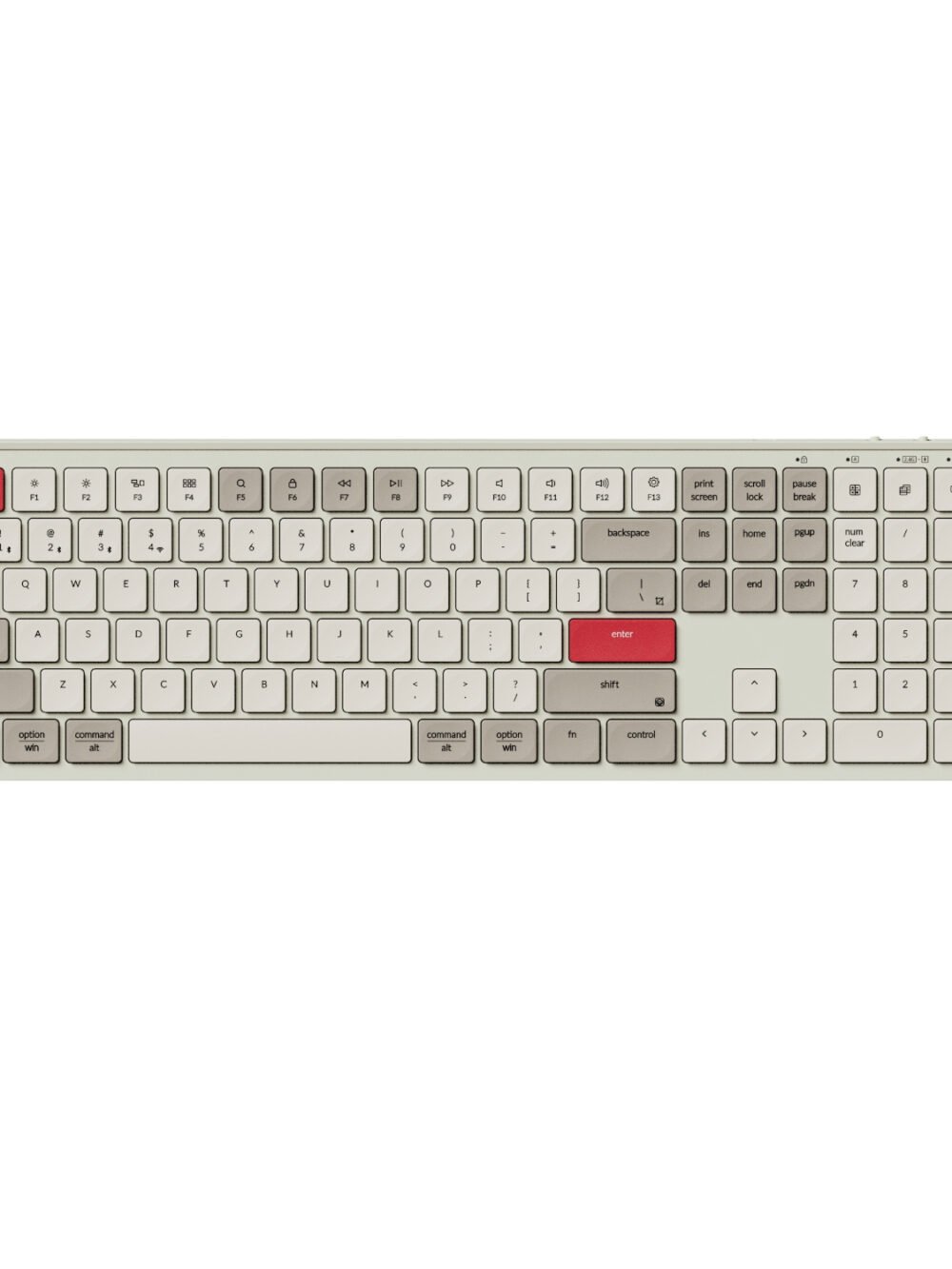 Keychron B6 Pro Ultra-Slim 100% Wireless Keyboard – Retro Red