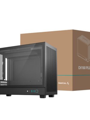 DeepCool CH160 PLUS Micro-ATX Chassis - Black
