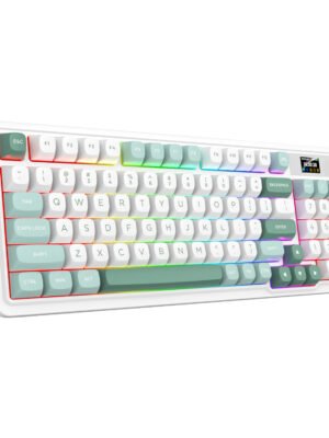Redragon K719WGB GALATIN RGB PRO Full sized Wireless Gaming Keyboard - White