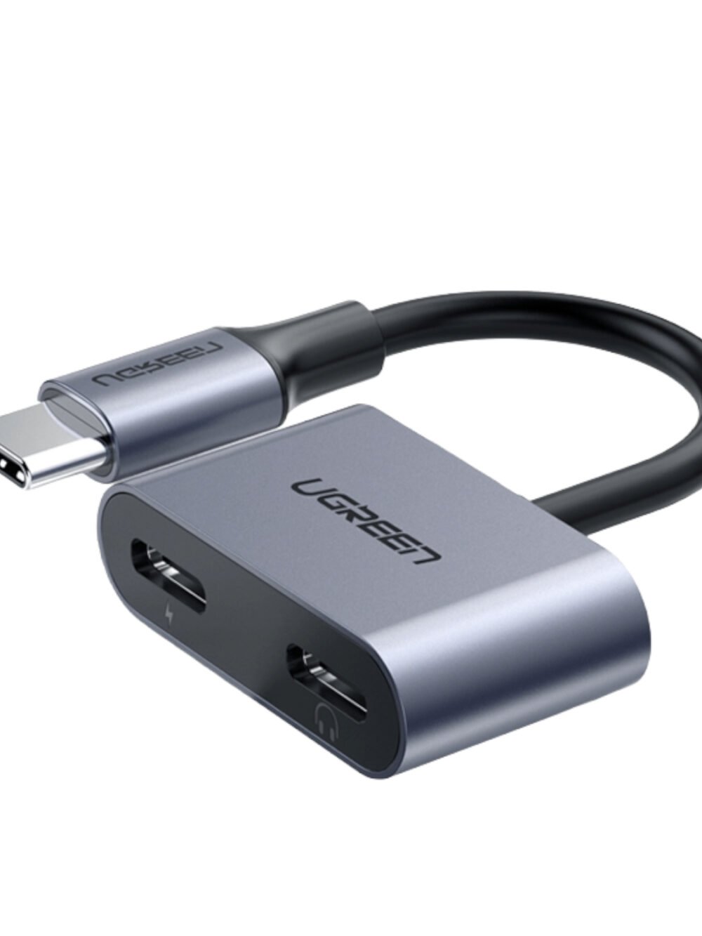 UGREEN USB Type-C Dual Audio and Charging Adapter (15W PD, 2-in-1 Splitter)