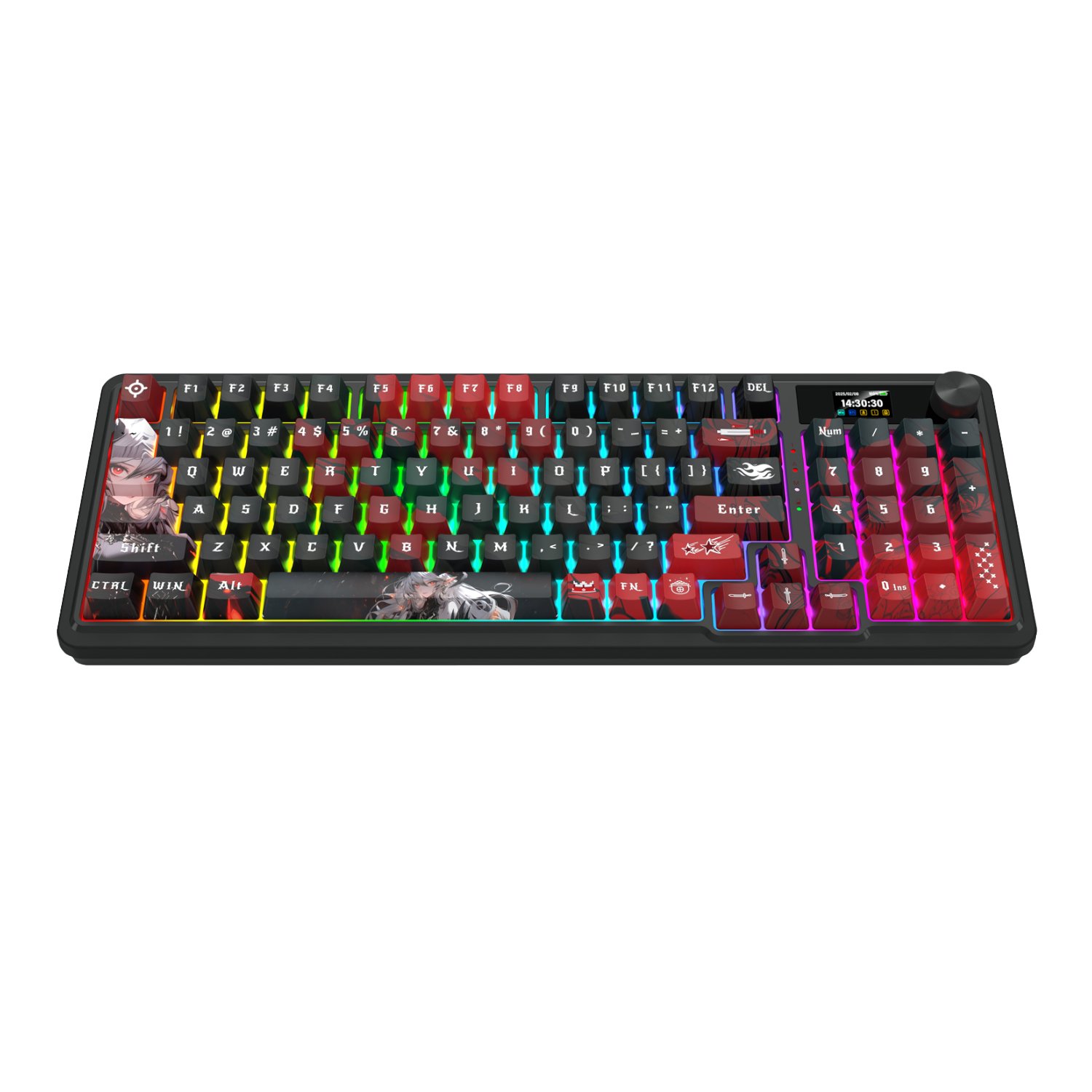 Redragon K719AK ARTEMIS PRO RGB Wireless LCD Mechanical Gaming Keyboard - Image 3