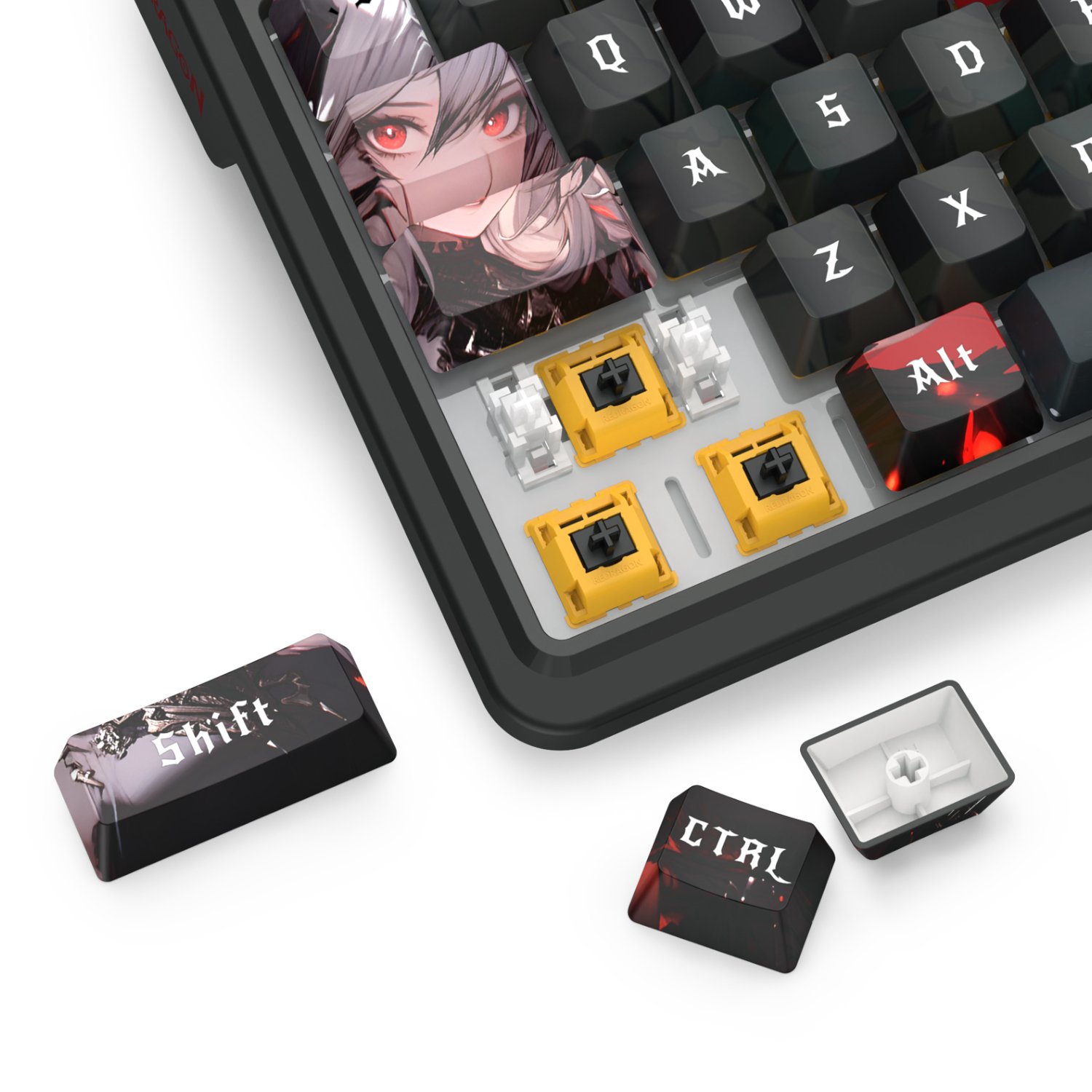 Redragon K719AK ARTEMIS PRO RGB Wireless LCD Mechanical Gaming Keyboard - Image 7