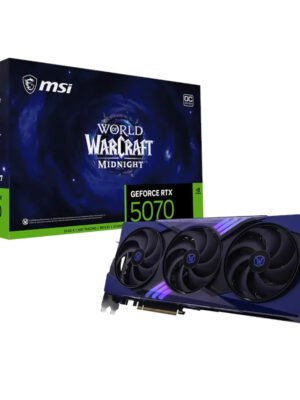 MSI GeForce RTX 5070 12GB World of Warcraft MIDNIGHT VOID EDITION OC Graphics Card