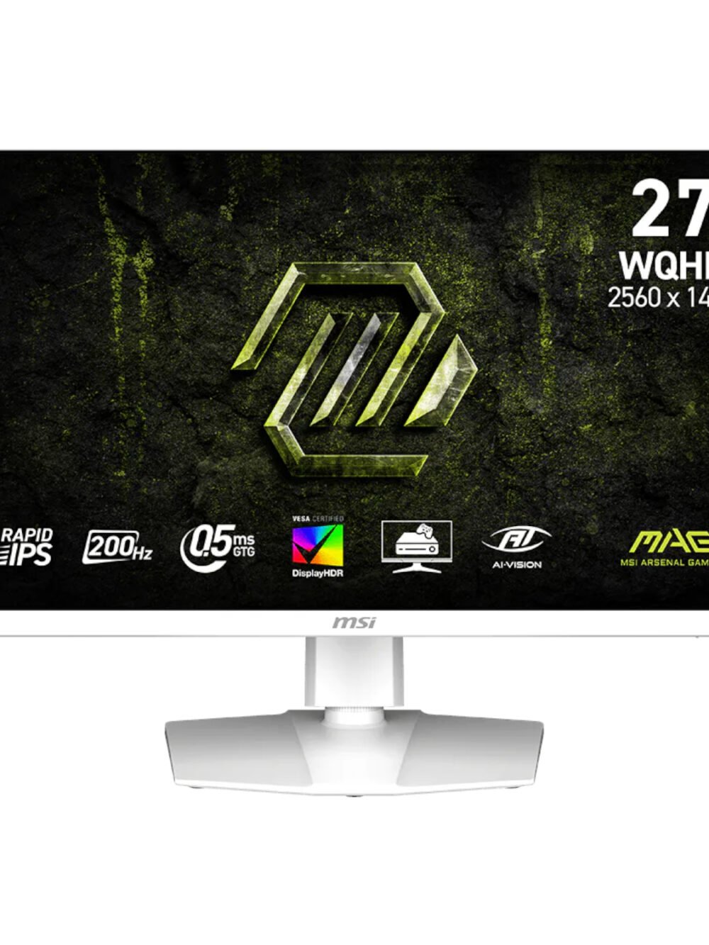 MSI MAG 274QRFW E20 27" WQHD 200Hz IPS Gaming Monitor - White