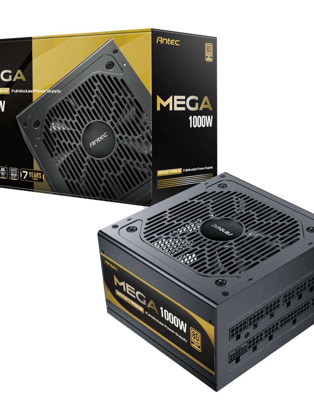 Antec MEGA 1000W 80 PLUS Gold ATX3.1 PCIE5.1 Fully Modular Power Supply