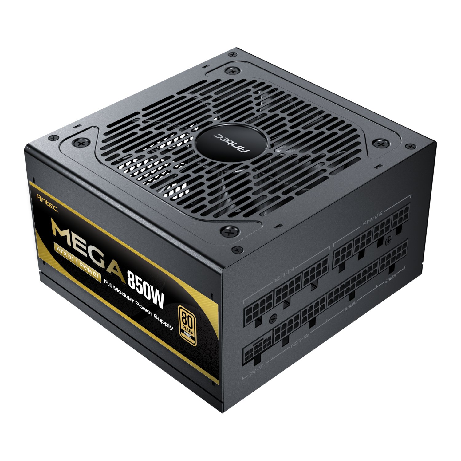Antec MEGA 850W 80 PLUS Gold ATX3.1 PCIE 5.1 Fully Modular Power Supply - Image 2
