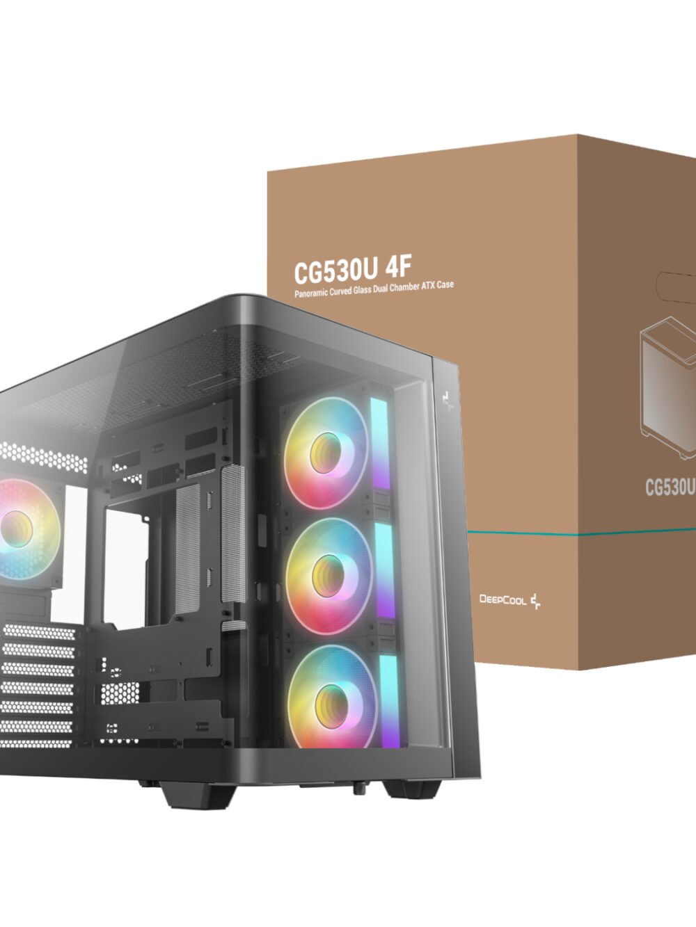 DeepCool CG530U 4F ATX Gaming Chassis - Black