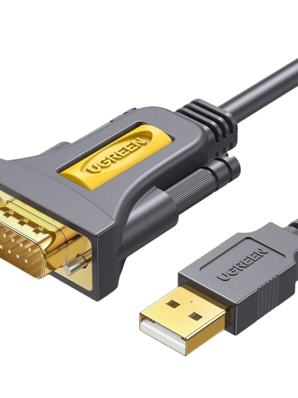 UGREEN USB 2.0 to RS-232 Serial Adapter Cable (USB-A Male to DB9 Male)-Black