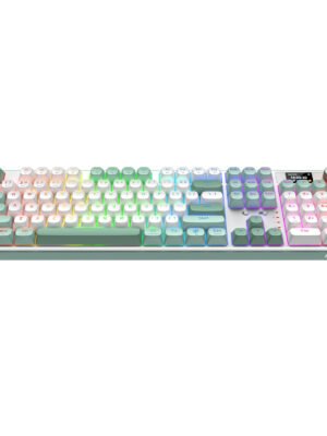 Redragon WYVERN K761 Pro Full-size RGB Wireless Mechanical Gaming Keyboard - White/Green