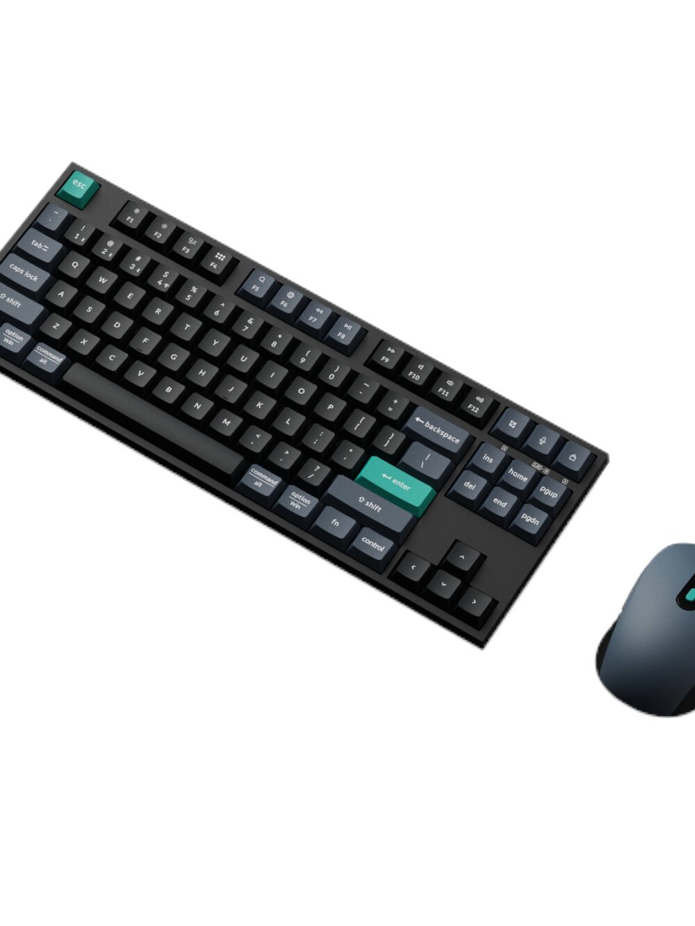 Keychron B33 80% TKL Wireless Keyboard and Mouse Combo – Black/Green
