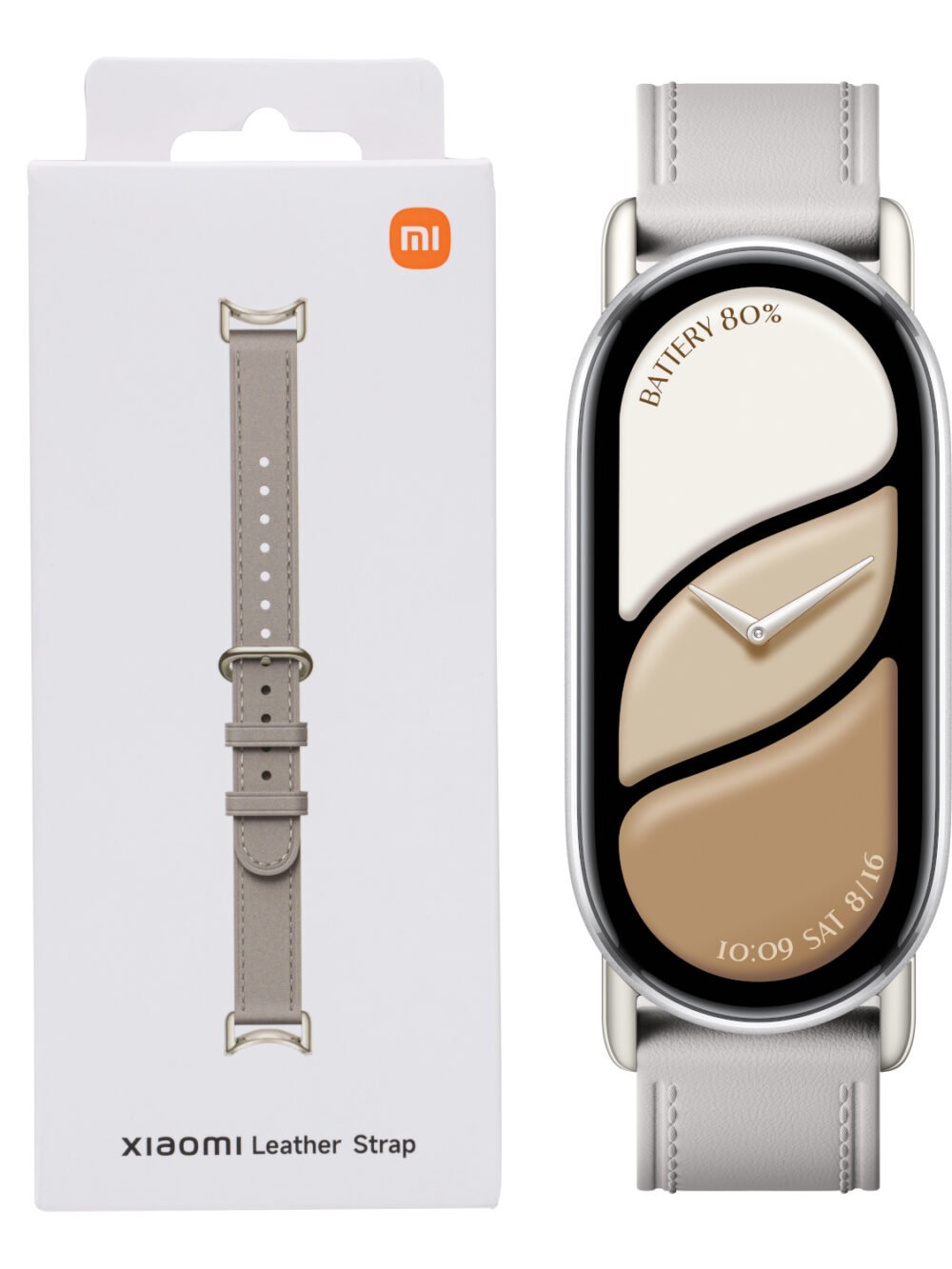 Xiaomi Smart Band 10 Leather Strap - Grey